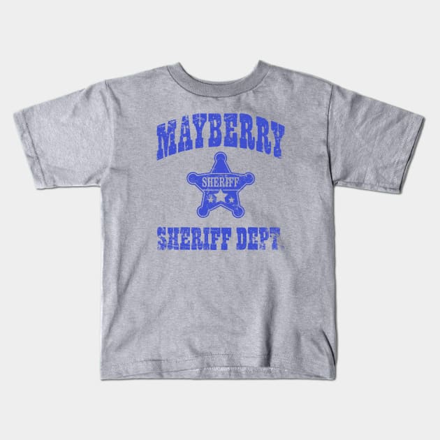 Mayberry Sheriff Dept. Kids T-Shirt by MikesTeez